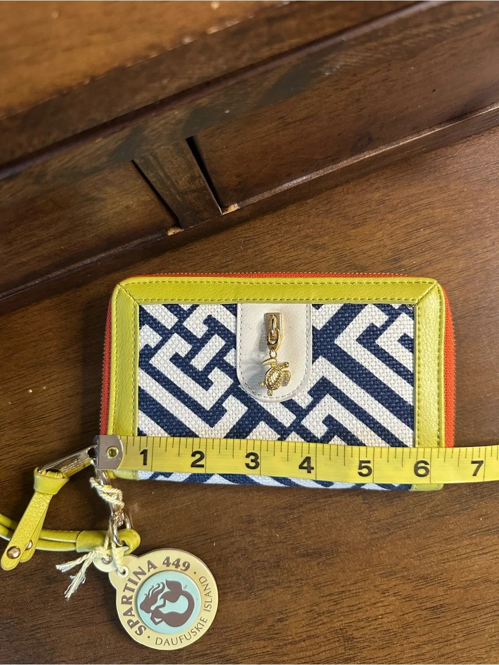 Spartina 449 NWT Haig Point Yacht Collection Zip Wristlet Wallet